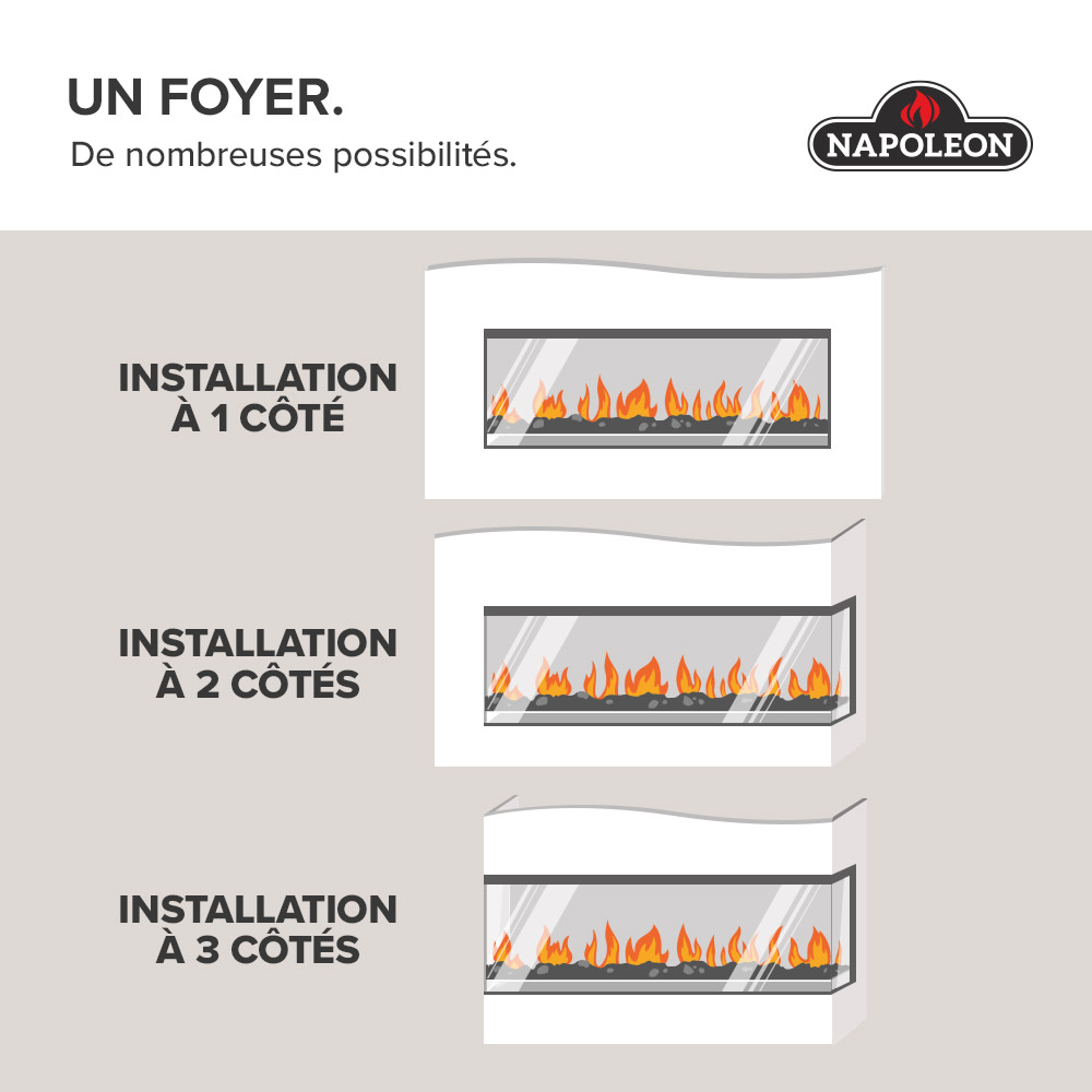 Foyer électrique Napoleon Astound 50 FlexMount