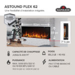Foyer électrique Napoleon Astound 62 FlexMount