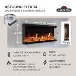Foyer électrique Napoleon Astound 74 FlexMount