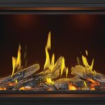 Foyer au gaz Napoleon Tall Linear Vector 50 with Luminous Logs