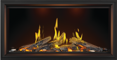 Foyer au gaz Napoleon Tall Linear Vector 50 with Luminous Logs