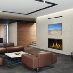 Foyer au gaz Napoleon Tall Linear Vector 50 with Luminous Logs