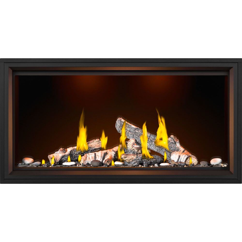 Foyer au gaz Napoleon Tall Linear Vector 50 with Luminous Logs