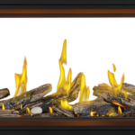 Foyer au gaz Napoleon Tall Linear Vector 62 See Through with Luminous Logs