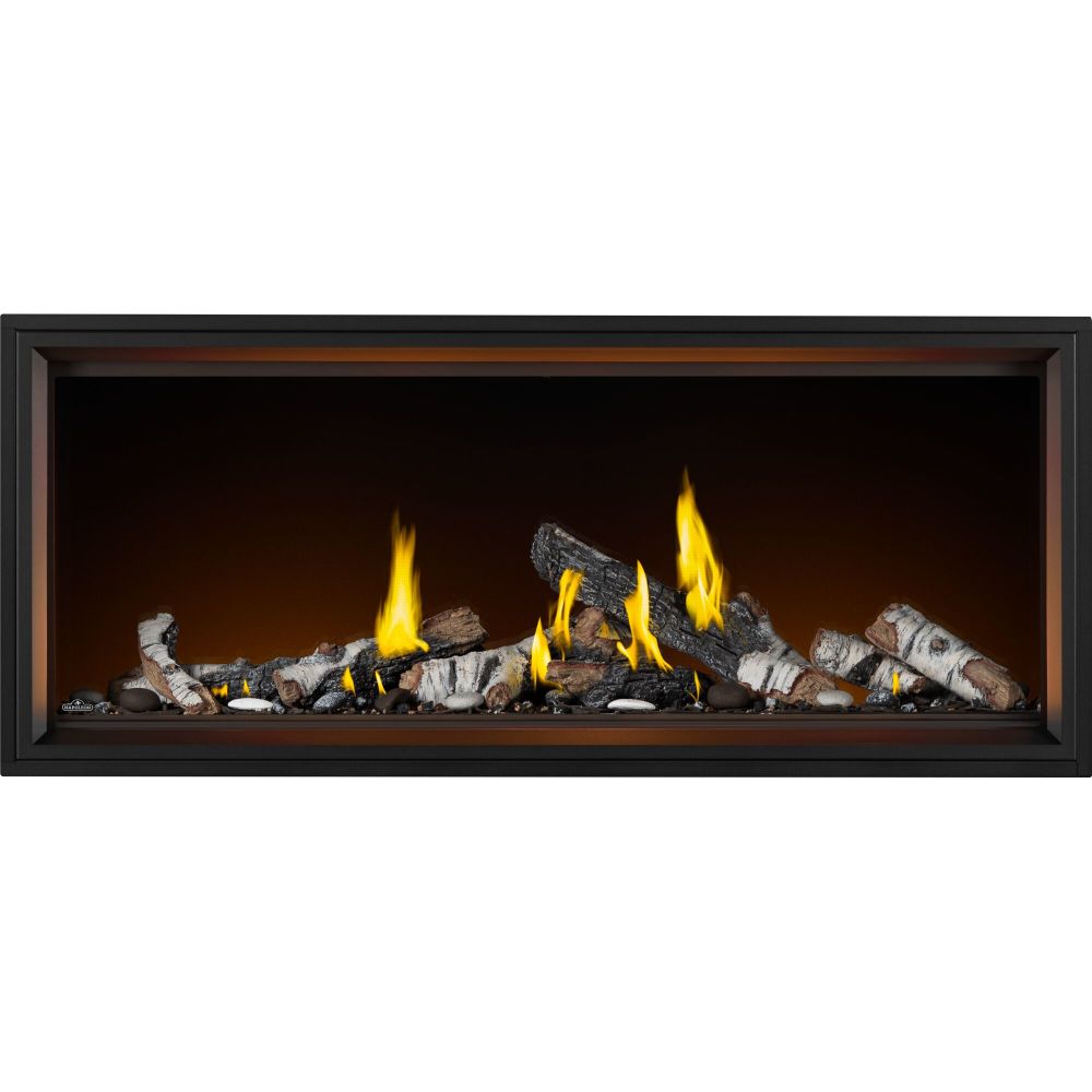Foyer au gaz Napoleon Tall Linear Vector 62 with Luminous Logs