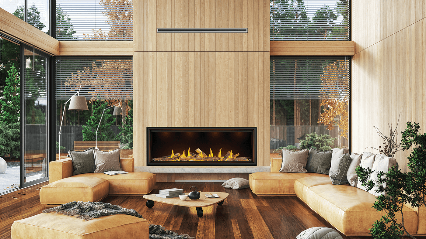Foyer au gaz Napoleon Tall Linear Vector 74