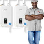 Bouilloire à l'eau chaude propane Navien NFB-H
